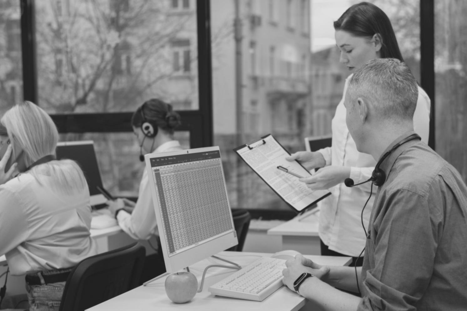Modern office workspace showcasing professional financial consultation environment